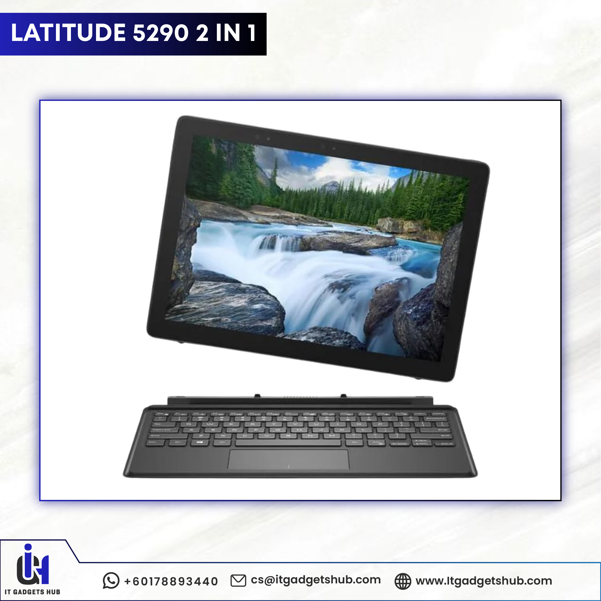Dell Lattitude 5290 2-in-1 一部画面タッチ不良あり Dell Latitude 5290 2-in-1 – IT Gadgets Hub Malaysia
