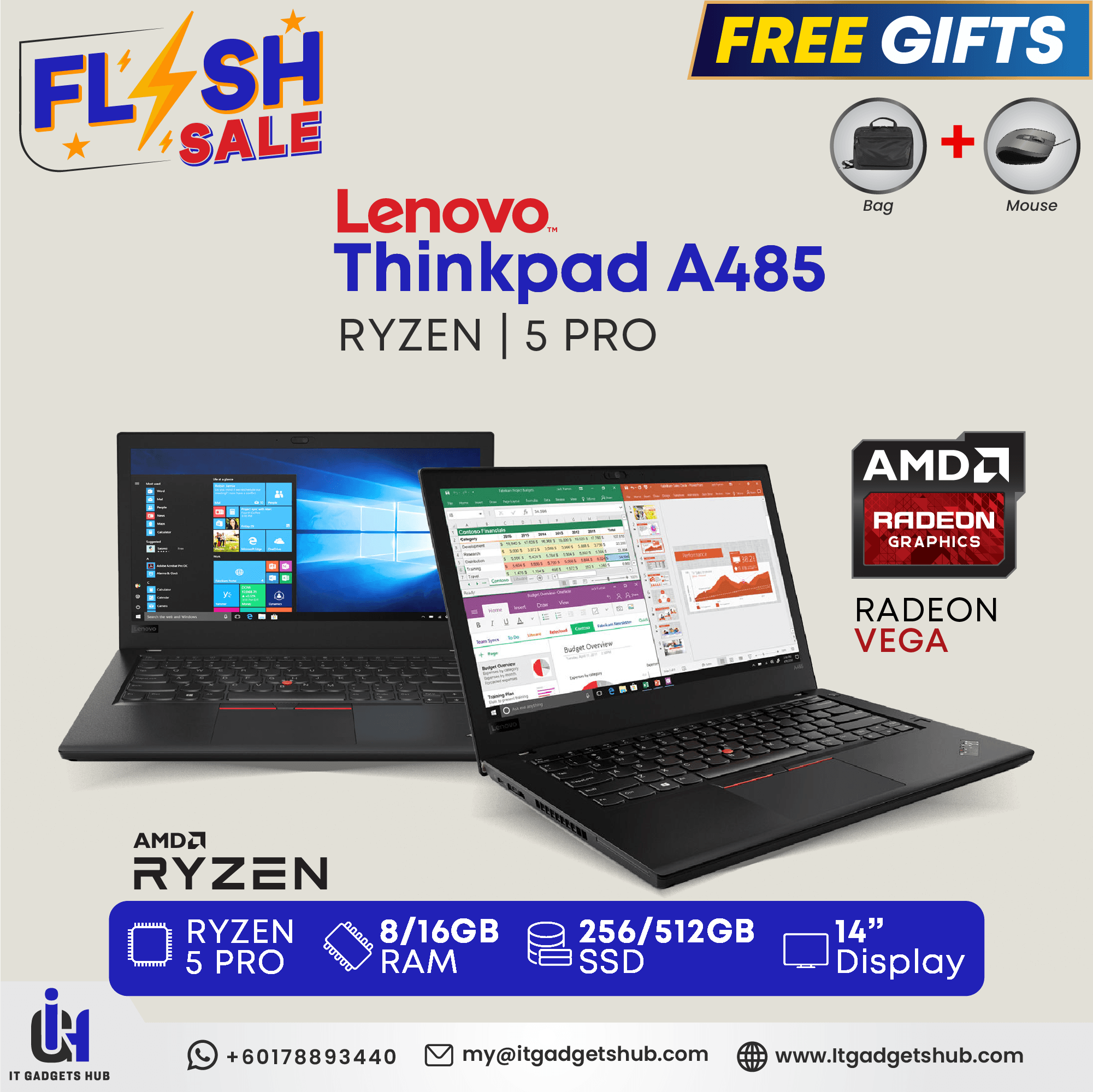 Lenovo ThinkPad A485 - Image 2