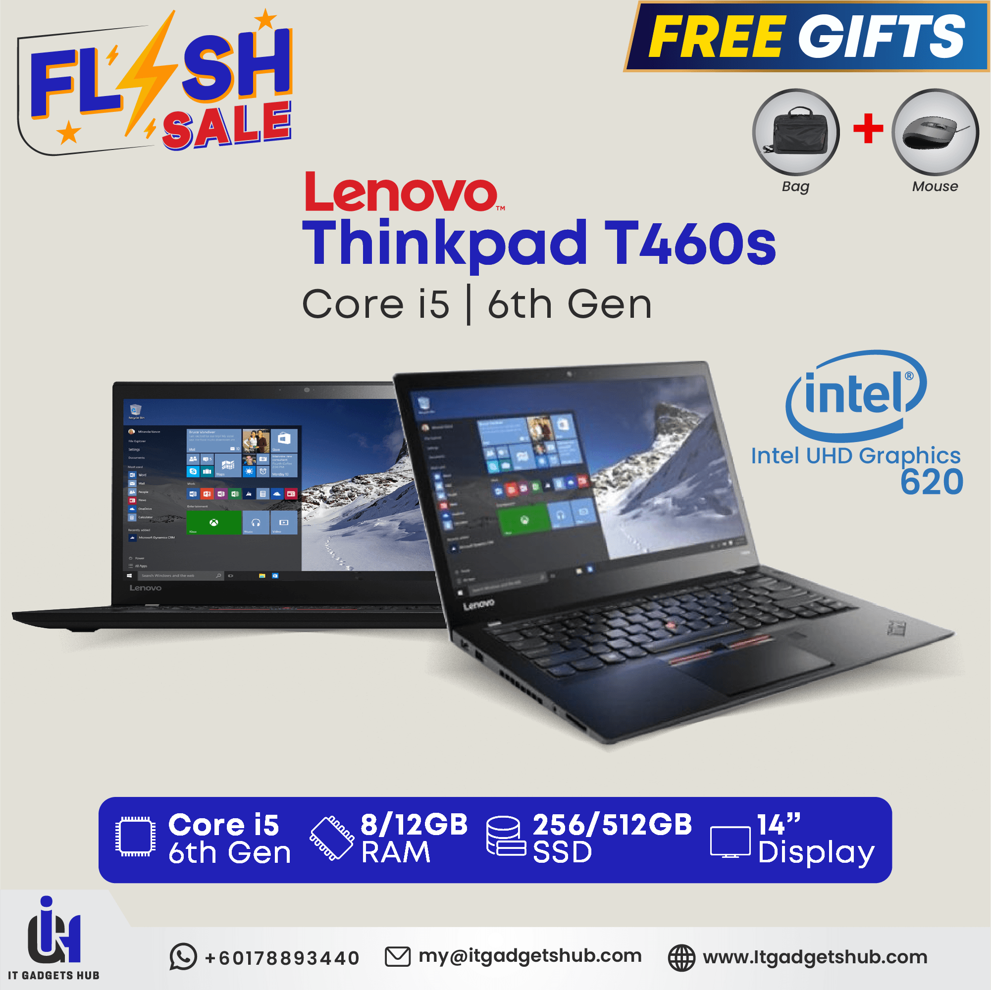 Lenovo ThinkPad T460s - Image 2